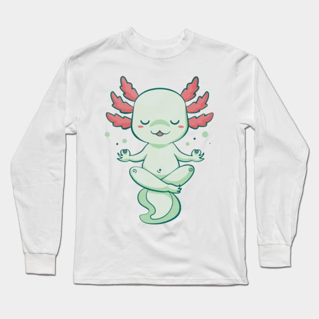 Axolotl Long Sleeve T-Shirt by Digital-Zoo